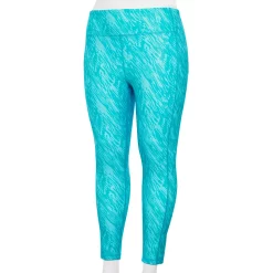 Plus Size Tek Gear® Core High-Waisted Side Pocket 7/8 Leggings -Teks Gear Clothing Shop 5568006 Blue Warped