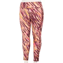 Plus Size Tek Gear® Core High-Waisted Side Pocket 7/8 Leggings -Teks Gear Clothing Shop 5568006 Wine Warped