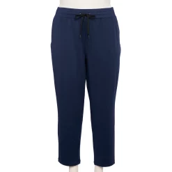 Plus Size Tek Gear® Weekend French Terry Ankle Pants 10 Plus Size Tek Gear® Weekend French Terry Ankle Pants -Teks Gear Clothing Shop 5568027 Navy Romance
