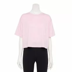 Women's Tek Gear® Crop Easy Tee 12 Women's Tek Gear® Crop Easy Tee -Teks Gear Clothing Shop 5575182 Adoring Lilac