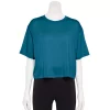 Women's Tek Gear® Crop Easy Tee 2 Women's Tek Gear® Crop Easy Tee -Teks Gear Clothing Shop 5575182 Blue Crayon