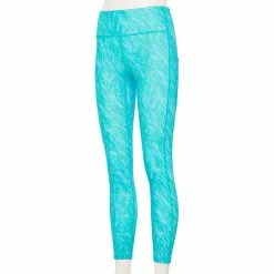Women's Tek Gear® Ultrastretch High-Waisted Side Pocket 7/8 Leggings -Teks Gear Clothing Shop 5576168 Blue Warped