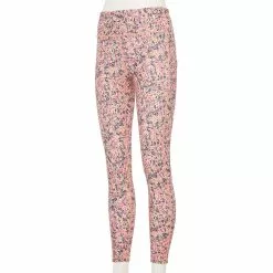 Women's Tek Gear® Ultrastretch High-Waisted Side Pocket 7/8 Leggings -Teks Gear Clothing Shop 5576168 Coral Ditsy Floral