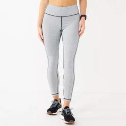 Women's Tek Gear® Ultrastretch High-Waisted Side Pocket 7/8 Leggings -Teks Gear Clothing Shop 5576168 Gray