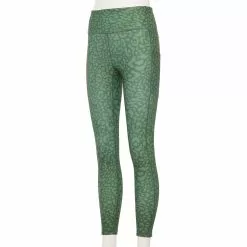 Women's Tek Gear® Ultrastretch High-Waisted Side Pocket 7/8 Leggings -Teks Gear Clothing Shop 5576168 Green Leopard