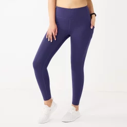 Women's Tek Gear® Ultrastretch High-Waisted Side Pocket 7/8 Leggings -Teks Gear Clothing Shop 5576168 Maxwell Purple