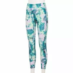 Women's Tek Gear® Ultrastretch High-Waisted Side Pocket 7/8 Leggings -Teks Gear Clothing Shop 5576168 Teal Swirled