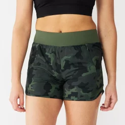 Women's Tek Gear® Multi-Purpose Workout Shorts -Teks Gear Clothing Shop 5621445 Olive Camo