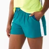 Women's Tek Gear® Woven Running Shorts -Teks Gear Clothing Shop 5636868 Night Life Teal