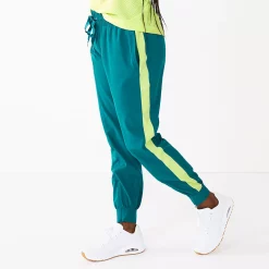 Women's Tek Gear® Zipper-Hem Woven Track Pants -Teks Gear Clothing Shop 5637014 Night Life Teal