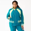 Plus Size Tek Gear® Woven Tracksuit Jacket -Teks Gear Clothing Shop 5638591 Night Life Teal