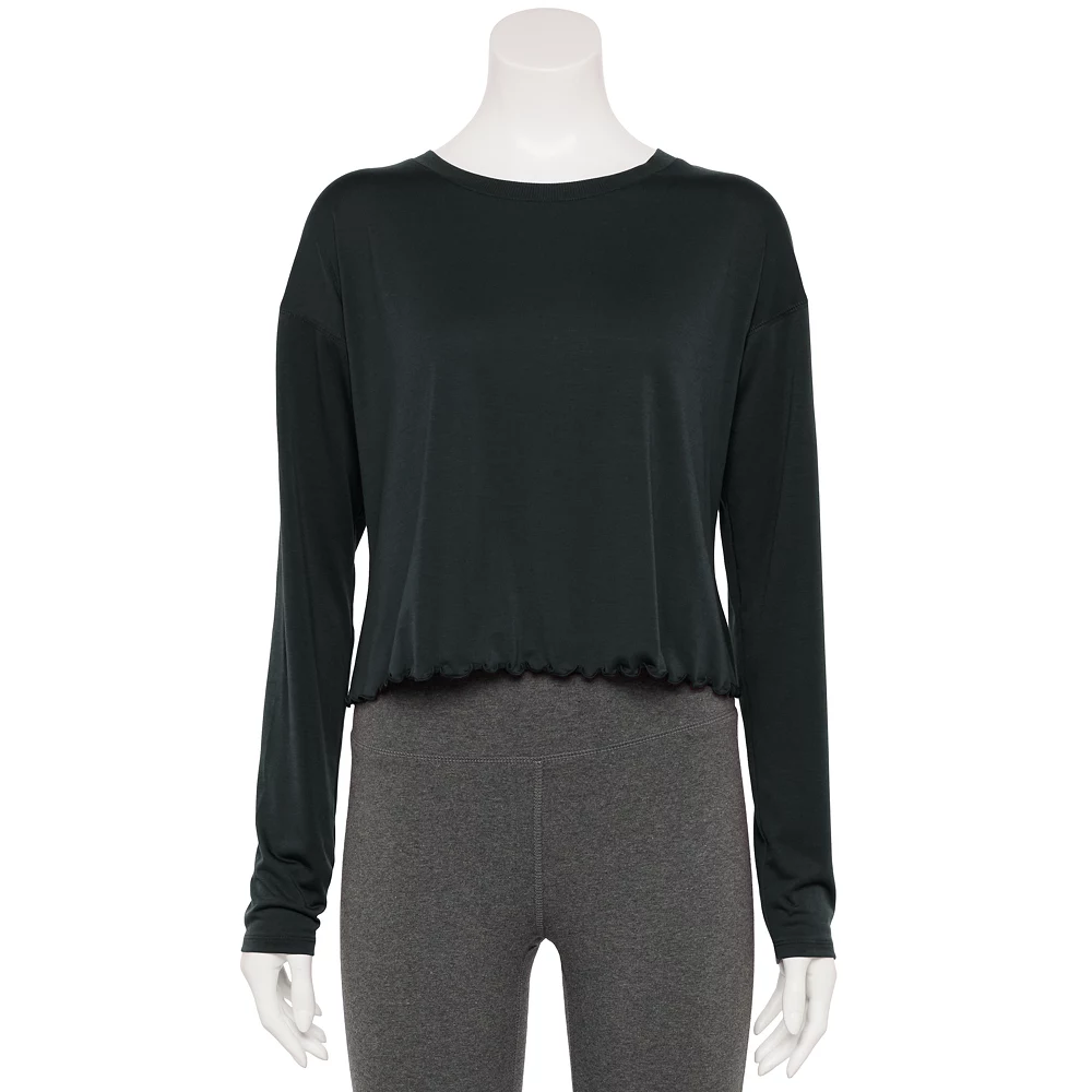 Women's Tek Gear® Lettuce-Edge Cross-Back Top 5 Women's Tek Gear® Lettuce-Edge Cross-Back Top - Image 3