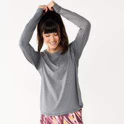 Women's Tek Gear® Performance Long Sleeve Tee 18 Women's Tek Gear® Performance Long Sleeve Tee -Teks Gear Clothing Shop 5653105 Gray