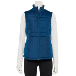Women's Tek Gear® Mixed-Media Vest -Teks Gear Clothing Shop 5653460 Blue Crayon Dot