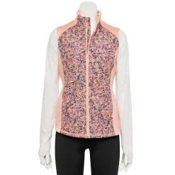 Women's Tek Gear® Mixed-Media Vest -Teks Gear Clothing Shop 5653460 Coral Ditsy Floral