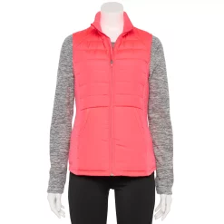 Women's Tek Gear® Mixed-Media Vest -Teks Gear Clothing Shop 5653460 Frantic Pink