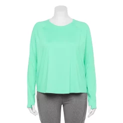 Plus Size Tek GearĀ® Performance Long Sleeve Tee