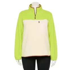 Women's Tek Gear® 1/4-Zip Sherpa Top -Teks Gear Clothing Shop 5656952 Lemon Frost