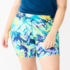 Women's Tek Gear® Ultrastretch 7-in. Bike Shorts -Teks Gear Clothing Shop 5660896 Green Marble