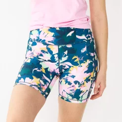 Women's Tek Gear® Ultrastretch 7-in. Bike Shorts -Teks Gear Clothing Shop 5660896 Teal Daisy