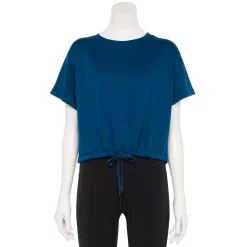 Women's Tek Gear® Stretch Fleece Cinched-Waist Top -Teks Gear Clothing Shop 5661373 Blue Crayon