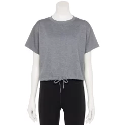 Women's Tek Gear® Stretch Fleece Cinched-Waist Top -Teks Gear Clothing Shop 5661373 Smokey Slate