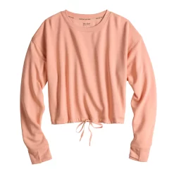 Women's Tek Gear® Stretch Fleece Cinched-Waist Top -Teks Gear Clothing Shop 5661474 ALT2