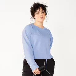 Women's Tek Gear® Stretch Fleece Cinched-Waist Top -Teks Gear Clothing Shop 5661474 Ava Lavender