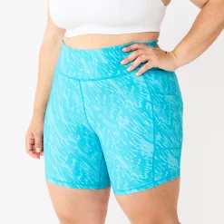 Plus Size Tek Gear® Ultrastretch 7-in. Bike Shorts -Teks Gear Clothing Shop 5663392 Blue Warped