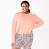 Plus Size Tek Gear® Stretch Fleece Cinched-Waist Top -Teks Gear Clothing Shop 5663621 Strawberry Cake