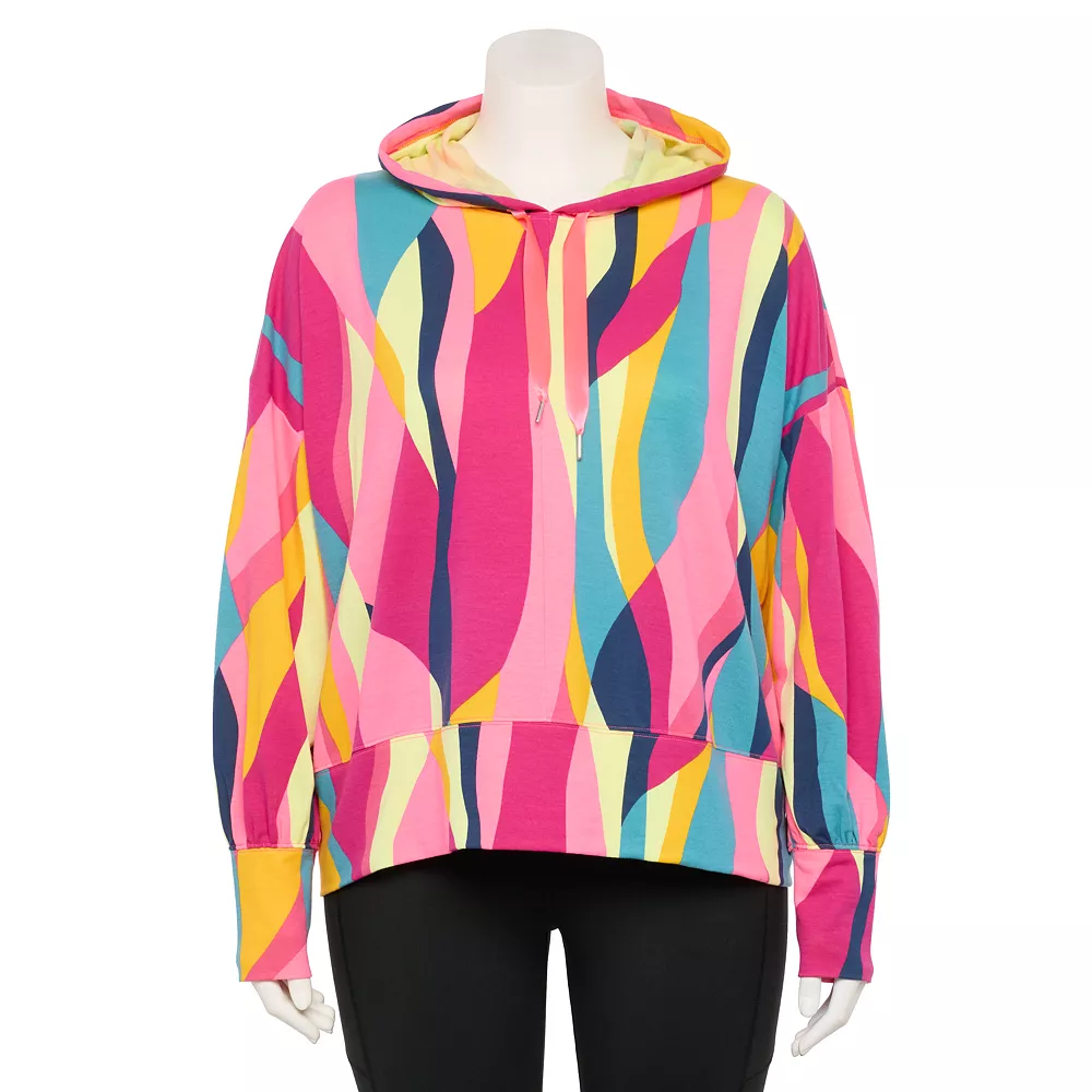 Plus Size Tek Gear® French-Terry Cropped Hoodie 3 Plus Size Tek Gear® French-Terry Cropped Hoodie