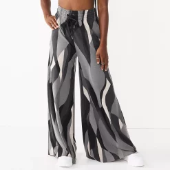 Women's Tek Gear® Palazzo Pants -Teks Gear Clothing Shop 5665055 Black Abstract