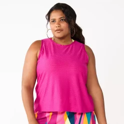 Plus Size Tek Gear® Cinched-Back Tank -Teks Gear Clothing Shop 5667286 Fantasy Berry