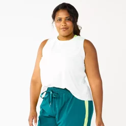 Plus Size Tek Gear® Cinched-Back Tank -Teks Gear Clothing Shop 5667286 White