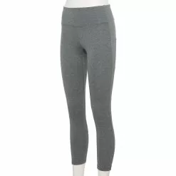 Women's Tek Gear® Adaptive High-Waisted 7/8 Leggings -Teks Gear Clothing Shop 5671075 Charcoal Sd