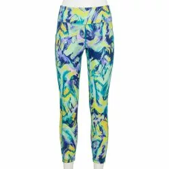 Women's Tek Gear® Adaptive High-Waisted 7/8 Leggings -Teks Gear Clothing Shop 5671075 Green Marble