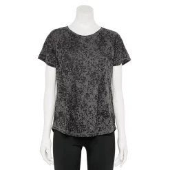 Women's Tek Gear® Core Raglan Tee -Teks Gear Clothing Shop 5942070 Black Burnout