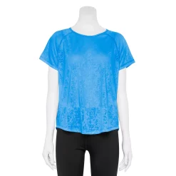 Women's Tek Gear® Core Raglan Tee -Teks Gear Clothing Shop 5942070 Blue Burnout