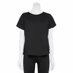 Women's Tek Gear® Core Raglan Tee -Teks Gear Clothing Shop 5942070 Mineral Black