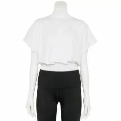 Women's Tek Gear® Batwing Crop Top 9 Women's Tek Gear® Batwing Crop Top -Teks Gear Clothing Shop 5942076 Modern White