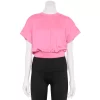 Women's Tek Gear® Batwing Crop Top -Teks Gear Clothing Shop 5942076 Pink Notion