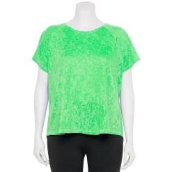 Plus Size Tek Gear® Core Raglan Tee -Teks Gear Clothing Shop 5942095 Lime Burnout