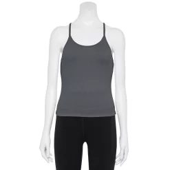 Women's Tek Gear® Brushed Strappy Tank -Teks Gear Clothing Shop 5983577 Charcoal