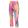 Women's Tek Gear® Core High-Waisted Capri Leggings -Teks Gear Clothing Shop 6004846 Pink Abstract Print