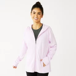 Women's Tek Gear® Essential Hooded Jacket -Teks Gear Clothing Shop 6171604 Daydream Purple