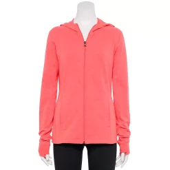 Women's Tek Gear® Essential Hooded Jacket -Teks Gear Clothing Shop 6171604 Melon Energy